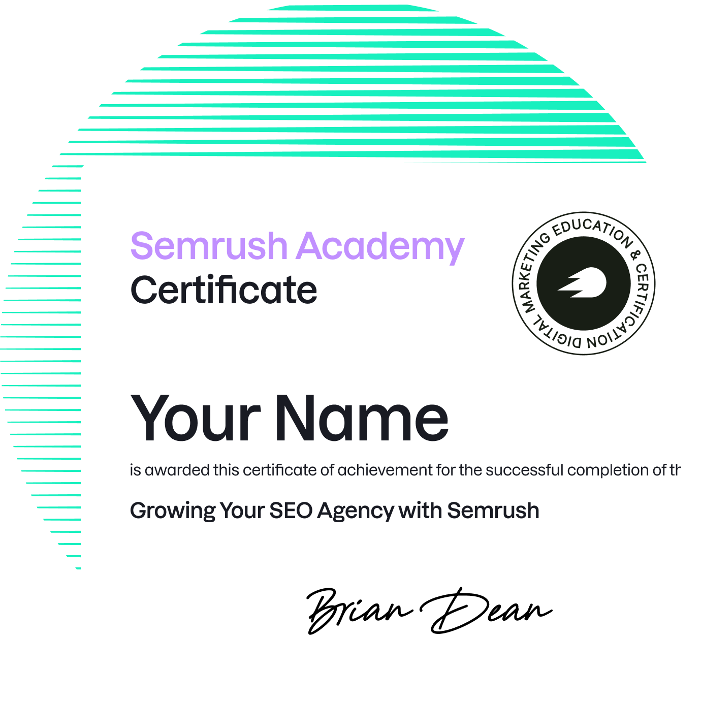 Get certified for free