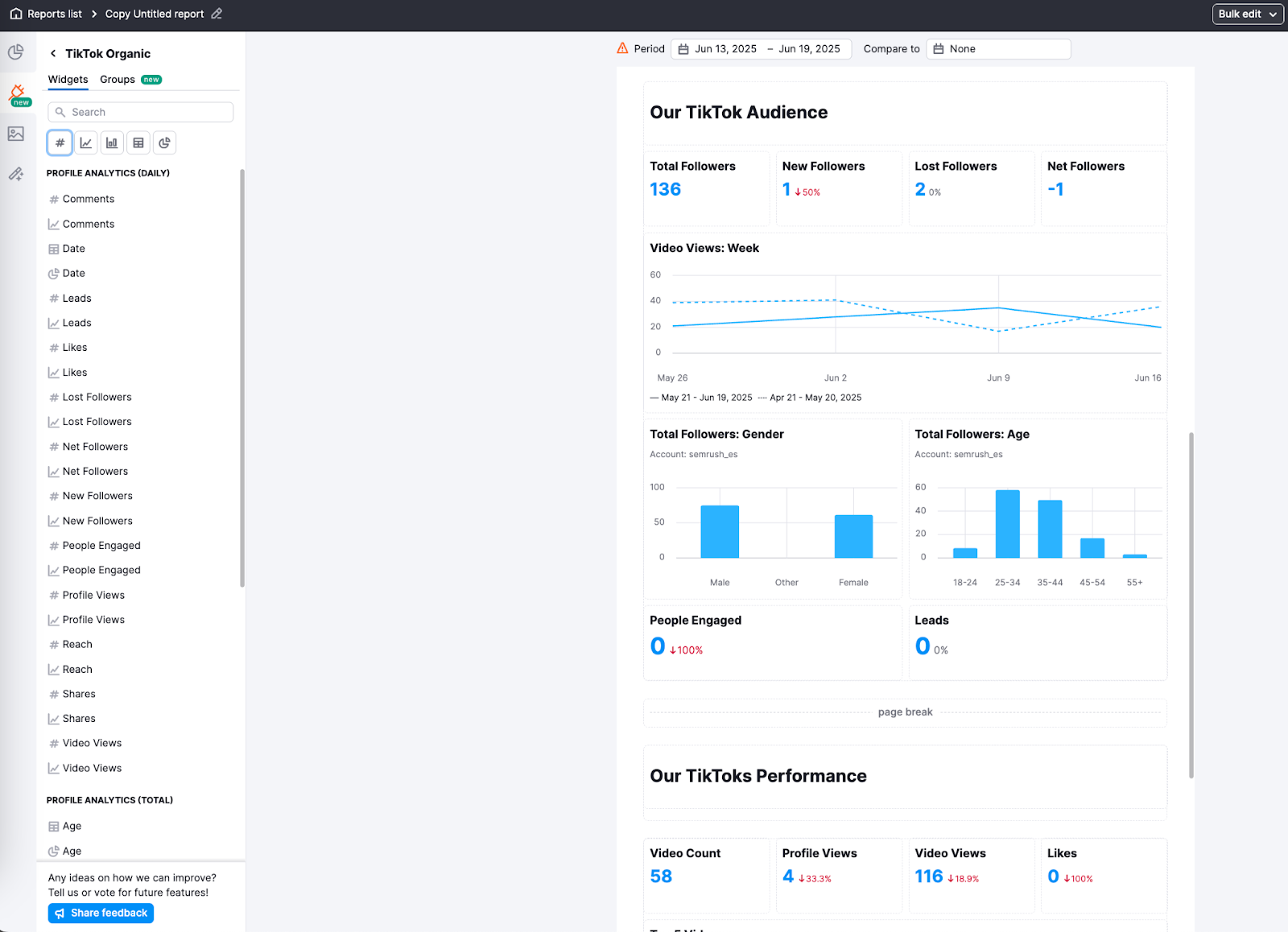 Integrations in My Reports image 22